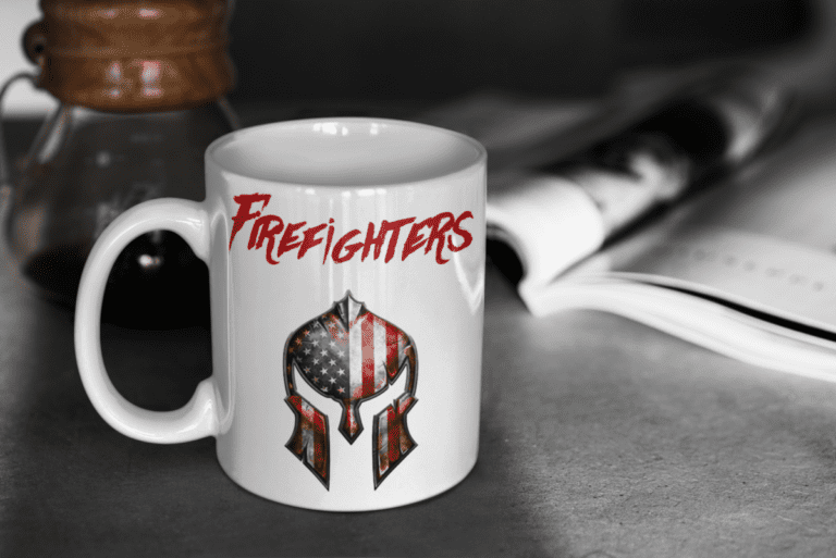 Fire mug red