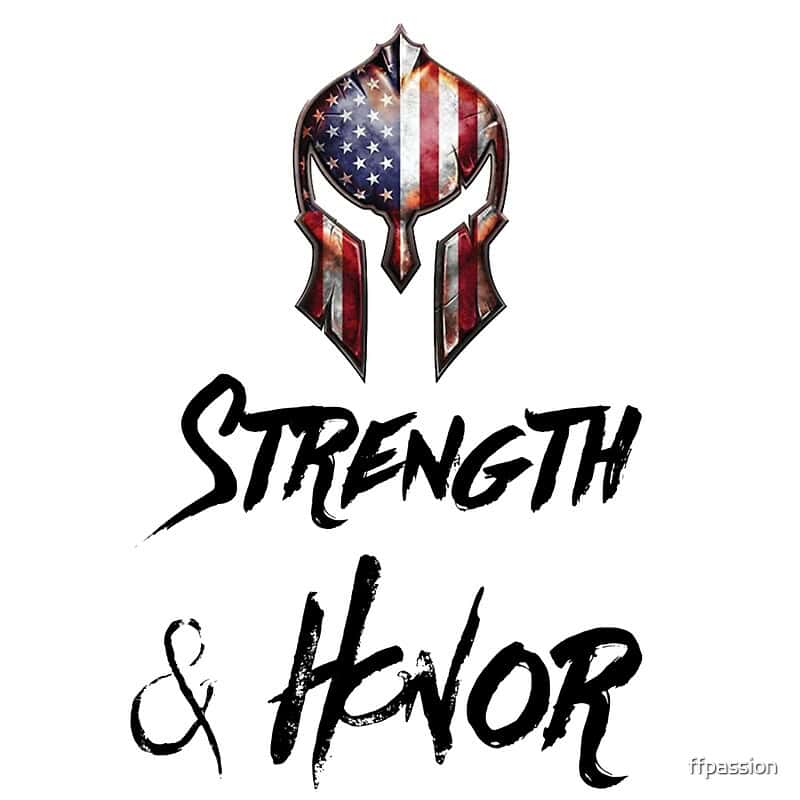 Strength and honor sticker